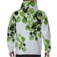 thumbnail image 5 of Bingfone Watercolor Green Leaves Men'S Drawstring Hoodie Long Sleeve Pocket Sweatshirts-4x-Large, 5 of 9