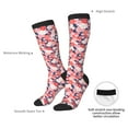 thumbnail image 4 of Naloa Japanese Cherry Blossoms Thigh High Socks Extra Long Stretchy Sock Women Over Knee High Opaque Stocking Daily Wear, 4 of 6