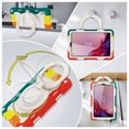 thumbnail image 4 of FJLBDE Case for Lenovo Tab M8 3rd Gen 2021/M8 HD 2nd Gen 2019 with 360 Kickstand, Shoulder Strap Carrying Protective Cover, Multicolor Red, 4 of 6