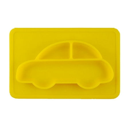 

Baby Dishes Infant Bowls Baby Boy Girls Plate Children Food Container Kids Dinnerware Anti Slip Baby Placemat Yellow