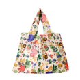 thumbnail image 1 of Tote Bag Eco-friendly Large Capacity Portable Print Square Storage Polyester Foldable Design Beach Bag Vacation Use, 1 of 9