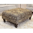 thumbnail image 3 of Roundhill Furniture Charbilia Fabric Tufted Cocktail Ottoman in Tapestry Ocean Cliff, 3 of 11