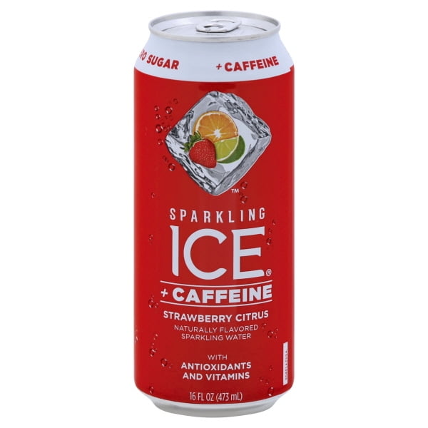 Sparkling Ice + Caffeine Strawberry Citrus Naturally Flavored Sparkling