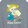 thumbnail image 3 of Instant Message - Vintage Happy Easter  - Women's Racerback Tank Top, 3 of 6