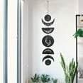 thumbnail image 3 of Colgante de Pared Decorativo de Madera Boho Guirnalda Ciclo Hogar Pared Artes Decoración para Apartamento Vacaciones Ciclo 78cm Soledad Ciclo pared luna colgante, 3 of 7