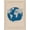 Blue Gray Rust, Pattern 2, variant on ODIKA World Map Circular Featuring Graphic Continents And Geometric Edge for Dorm Room, Small Living Apartment, Stain Resistant Low Profile