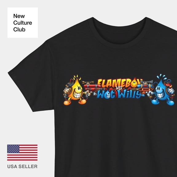 Flameboy Wet Willy Skate Design 90s Premium T Shirt Many Colors Vintage Classic