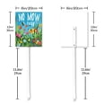 thumbnail image 6 of Eveokoki No Mow May Sign with Metal Stake 8 x 12 Inches No Mow May Yard Sign No Mow Signs Aluminum ​Garden Signs Outdoor for Lawn Yard Garden Decor, Easy to Install, 6 of 6