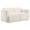 White, variant on Dorset Fabric Upholstered Round Track Arm Loveseat White