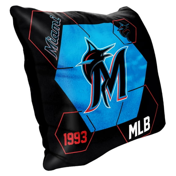 The Northwest Group  Miami Marlins 16" x 16" Connector Velvet Pillow