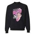 thumbnail image 1 of Wild Bobby, Shore Surfer Betty Boop Betty Boop Unisex Crewneck Sweatshirt, Black, Medium, 1 of 5