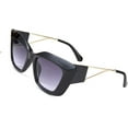 thumbnail image 2 of FEISEDY Retro Thick Square Cateye Sunglasses Women Men ARIZONA DREAM Metal Temple B2710, 2 of 7