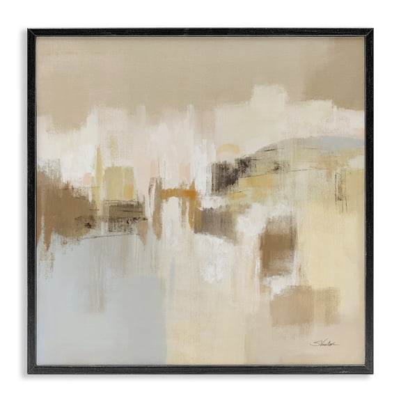 Stupell Industries Contemporary Ethereal Vista Abstract Black Framed Giclee Art, 12 x 12, by Silvia Vassileva