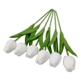 thumbnail image 2 of 10*Simulation Flowers Clearance! 10Pcs Pu Simulation Flower Feel Bouquet Home Wedding Decoration Flower Simulation Flower, 2 of 9