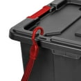 thumbnail image 3 of Sterilite 27 Gal Durable Rugged Industrial Tote with Red Latches, 12 Pack, 3 of 5