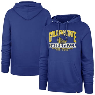 Golden State Warriors Skyline Hoodie - Royal Blue, Large, 50% Cotton 50% Polyester Fleece, Screen Printed Design