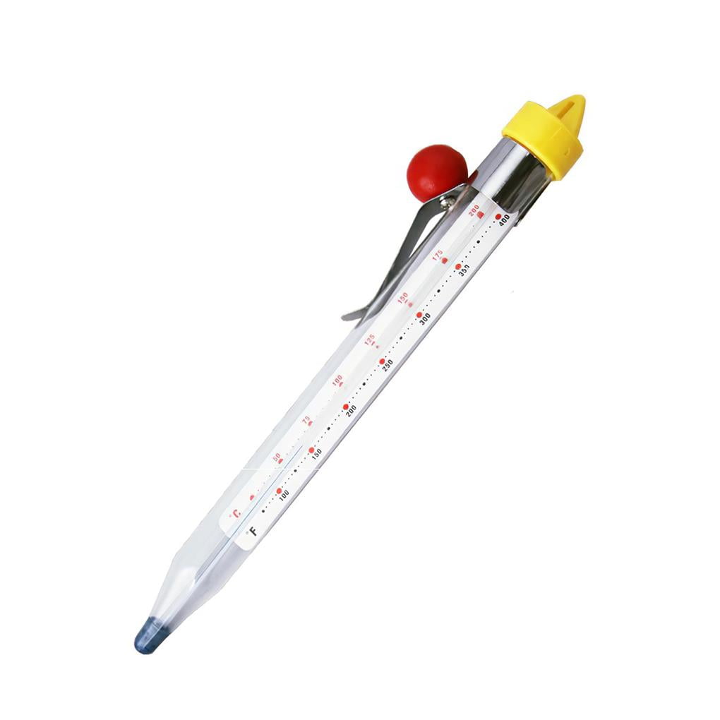 Candy Candle Fry DIY Thermometer Glass Measuring Thermometer with Cover
