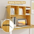 thumbnail image 4 of Costway Computer Desktop Bookcase Countertop Storage Bookshelf Organizer with 4 Cubbies, 4 of 10