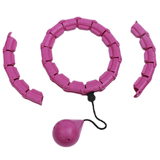 Ejercicio Hoop Equipo de Ejercicio Ajustable 24 Nudos Smart Abdomen Desmontable Ejercitador de Masaje ANGGREK Otros