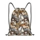 thumbnail image 1 of Fotbe Cut Cats Bolsa Mochila con Cordón Estampada, Bolsa de Gimnasio Deportiva, Bolsa Cinch, Bolsa con Cordón para Hombres y Mujeres-Small, 1 of 6