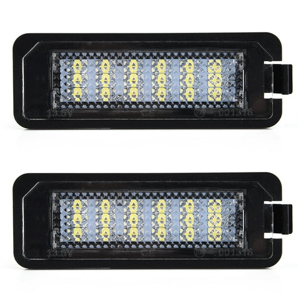 Luz de matrícula LED, 2 piezas Lámpara de matrícula de automóvil Lámpara de matrícula LED Tecnología innovadora