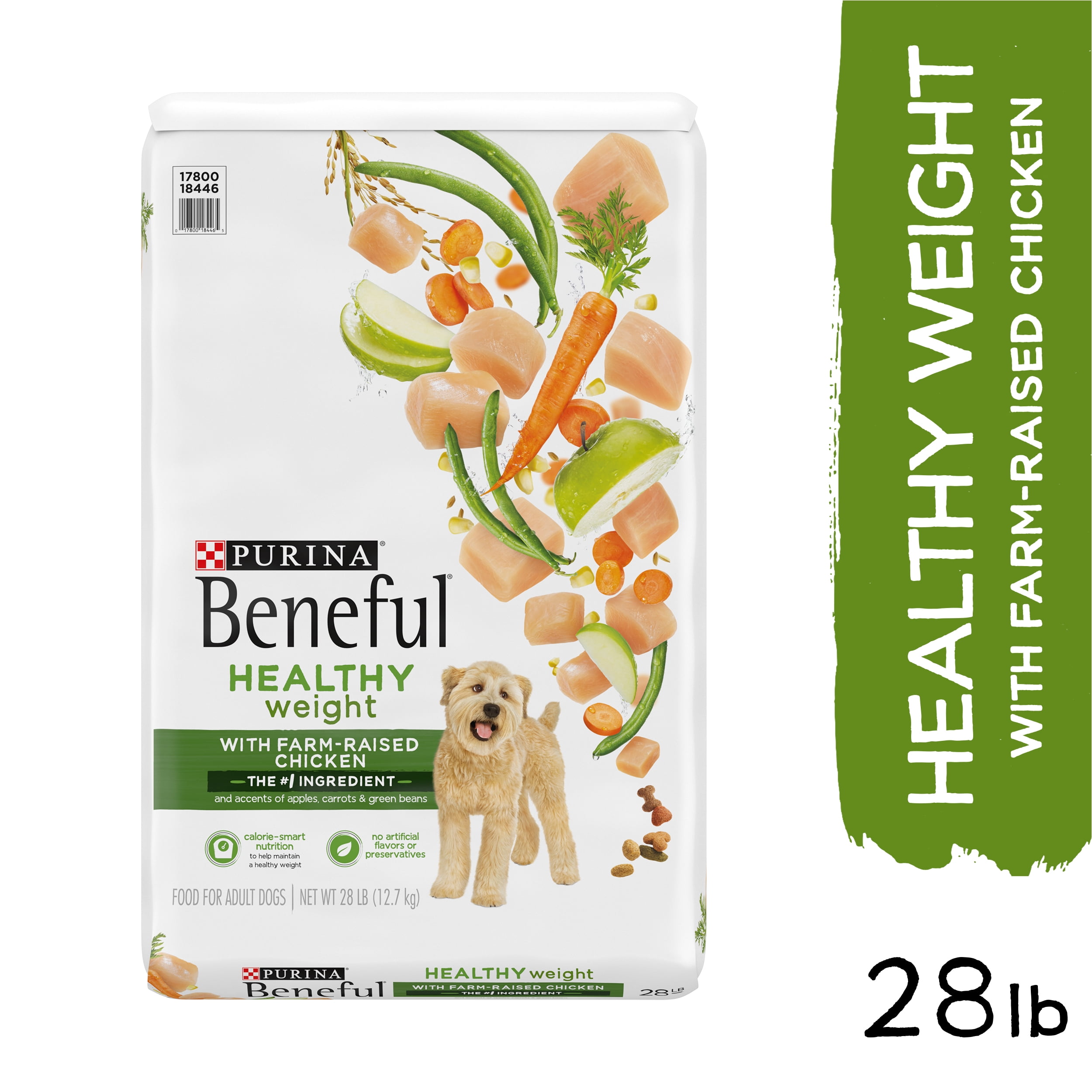 Purina Beneful Healthy Weight Dry Dog Food Healthy Weight With Farm Raised Chicken 40 Lb Bag Walmart Com