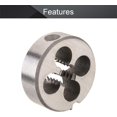 thumbnail image 3 of HUGFEGWE 1/4-20 UNC Round Die, Machine Thread Right Hand Threading Die, Alloy Tool Steel 1pcs CJB91-23393, 3 of 7