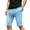 Light Blue, variant on Hurxie Men's Baggy Jean Shorts Loose Fit Jorts Y2K Streetwear Denim Shorts Black,S