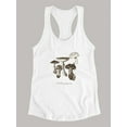 thumbnail image 3 of Les Champignons I Racerback Tank Women -Naomi McCavitt Designs, Female x-Small, 3 of 4