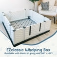 thumbnail image 2 of EZwhelp EZclassic Large Dog Whelping Box with Rails, 48" x 48", Black, 2 of 6