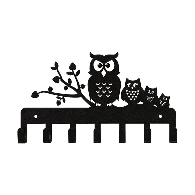 Hat Rack For Wall With 5 Hooks Black Metal Clothes And Backpack Hanger For Living Room Hallway Office Decor 9.8 in x 4.7 in