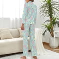 thumbnail image 3 of Top-kevin Womens Pajamas Set Passover Symbols Pattern Soft Long Sleeve Sleepwear Button Down Sets, 3 of 12