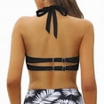 thumbnail image 5 of UAYOTSE Women Elastic Swimwear Tops Underwire Full Coverage Bikini Top Push Up Swim Crop Top Tie Back Bathing Suit Tops,Sizes S, 5 of 9