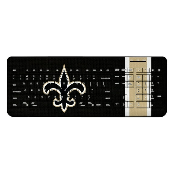 New Orleans Saints Stripe Wireless Keyboard