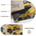 thumbnail image 6 of Round Area Rug 3.3 Ft, Construction Truck Washable Non-Slip Circle Carpet for Living Room/Bedroom, Cartoon Grips and Bulldozers Beige Low-Profile Small Kitchen Mats Collection Rugs for Indoor, 6 of 8