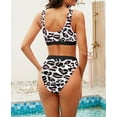 thumbnail image 3 of Women's Athletic Leopard Tank High Waist Bikini, 3 of 8