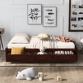thumbnail image 2 of Twin Bed with Storage Platform Bed with 3 Drawers Captain Bed Frame, 2 of 7