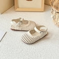thumbnail image 6 of Toddler Sandals Girls Girls Flat Sandals Girls Sandals For Toddler And Kids Summer Breathable Weaved Mary Jane Shoes Casual Hollow Out Design Comfortable Daily Wear, 6 of 7