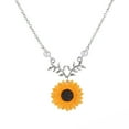 thumbnail image 2 of Xihbxyly Collar Chapado En Oro con Colgante de Rama de Girasol, Diseño Moderno de Doble Capa, Cómodo para Fiestas Nocturnas, Bodas y Bailes, Regalo Perfecto para Mujeres., 2 of 2