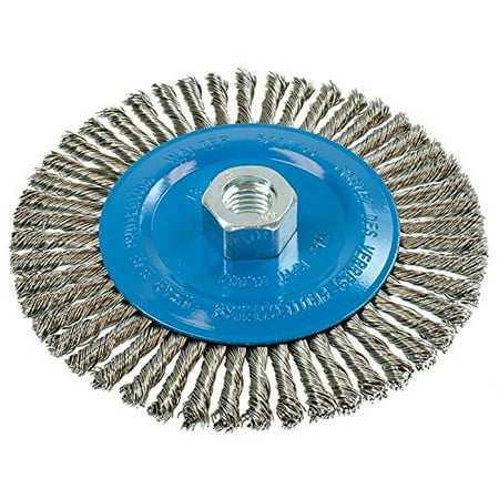 

Walter 13K614 Stringer Bead Wire Wheel Brush - 6 in. Stainless Steel Wire Brush