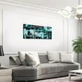 thumbnail image 3 of Hieng Pink Grey Black Canvas Wall Art for Living Room Abstract Modern Picture Wall Decor for Dining Room Bedroom Bathroom Wall Art Kitchen Print Painting for Home Decor（Only canvas）, 3 of 6