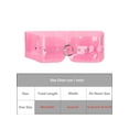 thumbnail image 4 of Cinturones transparentes para mujeres INSPIRE CHIC para vestidos, cinturones anchos con hebilla redonda rosa, 4 of 5