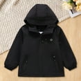 thumbnail image 2 of Otqutp Kids Waterproof Hiking Jackets Boys Girls Lightweight Hooded Raincoat Multi Pocket Zip Up Cargo Windproof Outwear, 2 of 8