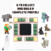 Minecraft Alex Action Figure & Accessory with Portal Piece, 3.25-in Scale Toy