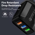 thumbnail image 2 of Cargador 5V 2.4A 3 Puertos USB Smart QC 3.0 Travel Fast (Reino Unido) Negro 5pcs Hugtrwg  Para estrenar, 2 of 8