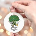 thumbnail image 4 of Cute Broccoli Christmas Ornament Xmas Tree, Funny Broccoli Hanging Christmas Ornaments for Men Women, Custom Name Text Vegetable Lovers Christmas Ornament, 4 of 5