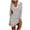 White, variant on hotojiny Womens Long Sleeve Dress Elegant Fashion Striped Lapel V Neck Dress Casual Knitted Ribbed Comfy Dress