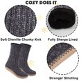 thumbnail image 2 of Womens Fuzzy Socks Non Slip Grips, Cozy Slipper Socks for Women, House Sock Shoes, Warm Gifts, Adult Size 9-10, 2 of 5