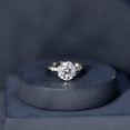 thumbnail image 6 of Rosec Jewels Lab Diamond Solitaire Engagement Ring 3 Carat - Round Cut - EF-VS Quality Certified Diamond Ring for Women, 14K White Gold, US 9.00, 6 of 7