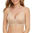 thumbnail image 3 of Nursing Bra Womens Maternity Breastfeeding Bra Seamless Sleep Bra No Underwire, 3 of 5